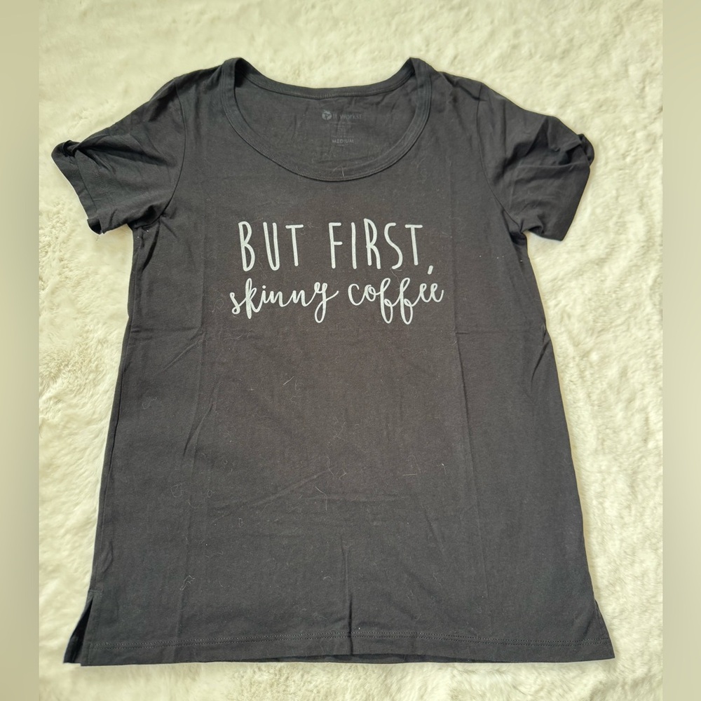 Itworks open shoulder  First Skinny Coffee Tee